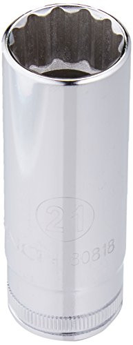 Apex KD80818 GEARWRENCH 1/2" Drive Deep Metric Socket 21mm, 12 Point-