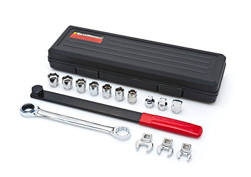 Apex KD3680 GEARWRENCH 15 Piece Ratcheting Serpentine Belt Tool Set - & 8 Pc. Sensor and Sending Socket Set - 41720