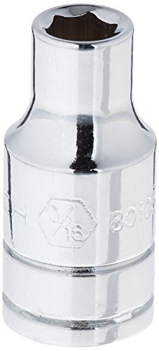 Apex KD80105 GearWrench 1/4" Drive 6 Point Standard SAE Socket 3/16", Black
