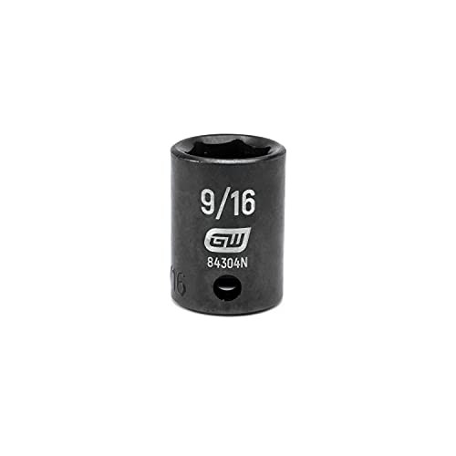 Apex KD84304N GEARWRENCH 3/8" Drive Standard Impact SAE Socket 9/16", 6 Point -