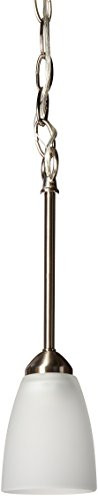 Progress Lighting 94511309 P5113-09 Gather Collection 1-Light Mini-Pendant, Brushed Nickel