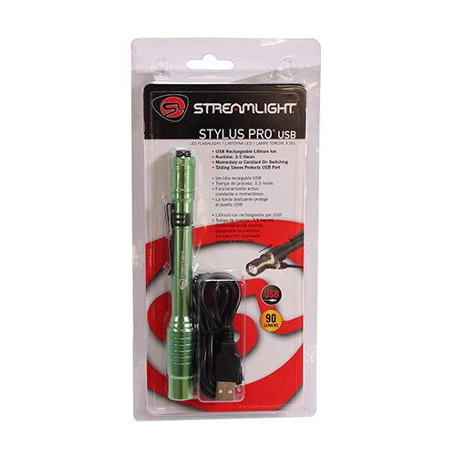 STREAMLIGHT, INC. SG66144 Streamlight Stylus Pro USB Lime Green Rechargeable Pen Light (STL-)