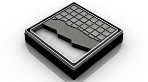 INFINITY DRAIN LTD ILT52SS Infinity Drain 5"x5" LT5 Tile Drain Strainer-2" Throat in Satin Stainless