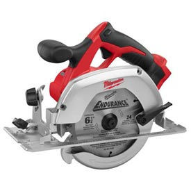 MILWAUKEE B243150 M18 18 Volt Lithium Ion 6-1/2" 3,500 RPM Cordless Circular Saw w/ Magnesium Guards and Included 24-Tooth Carbide Wood Cutting Blade(Bare Tool)