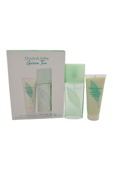 WHITE TEA W-GS-1492 Green Tea 2 Pcs Set: 3.4 Sp + 3.4 B/l Gift Set:women