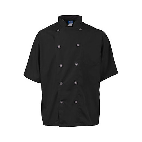 KNG Active Chef Coat;XL Mens Black/Slate SS