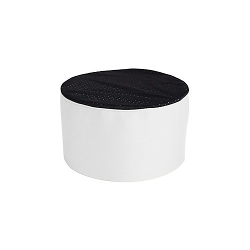 KNG Chef Hat Skull Cap;Mesh; White