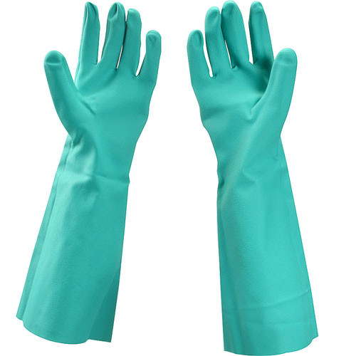 GREEN DISHWASHING GLOVES;(SOLD AS A PAIR)