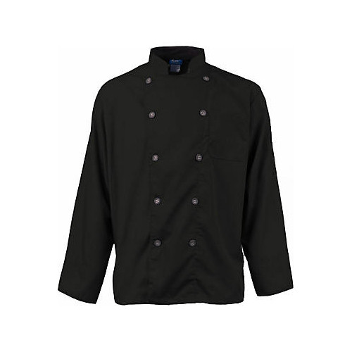 KNG Mens Chef Coat;Active M Black/Slate LS