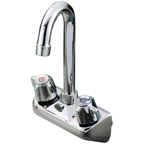 BACKSLPASH MOUNT FAUCET; - W/6" GOOSENECK