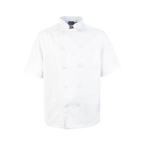 KNG Sm Mens Chef Coat;Short Sleeve