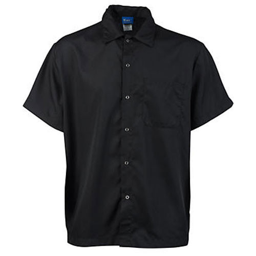 KNG Sm Cook Shirt;FrontSnap; Black