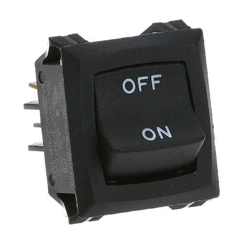 BLACK DPST ROCKER SWITCH;