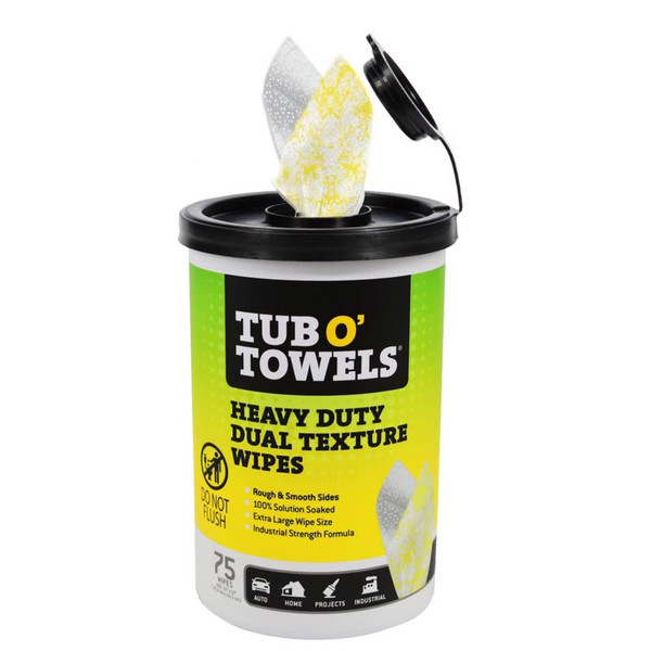 HD DUAL TEXTURE WIPES 75CT
