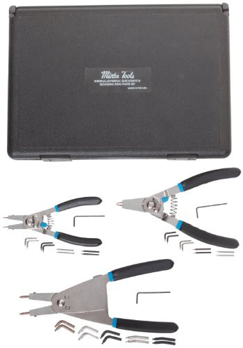 Martin Sprocket & Gear MTPL1465K Martin 3 Piece Snap Ring Plier Set with Plastic Box