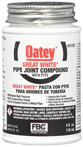 RHEEM 170278 Great White Pipe Joint Compound with PTFE - 4 oz. (Case of 12)