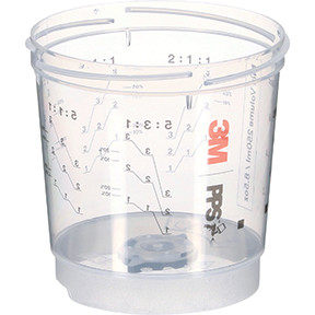 3M PPS SERIES 2.0 VENTED SPRAY CUP 26361, MINI (8.5 FL OZ, 250 ML), 50 CUPS/PACK, 1 PACK/CASE