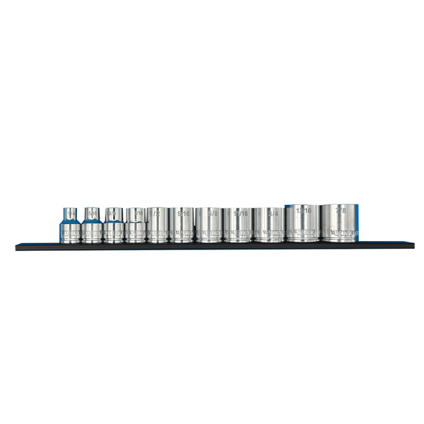 12PC 3/8 DR METRIC SOCKE T SET W/ 12 BLUE MAGRAIL