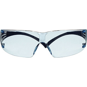 3M 200 Series SF204SGAF-BLU Blue Temples Light BlueScotchgard Anti-Fog Lens 20 EA/Case