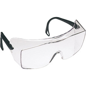 3M OX Protective Eyewear 2000 12166-00000-20 Clear Anti-Fog Lens Black Secure Grip Temple 20 EA/CS