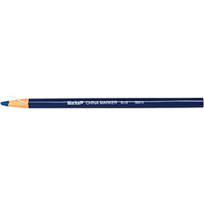 China Marker, Blue, Paper-Wrapped Grease Penicel