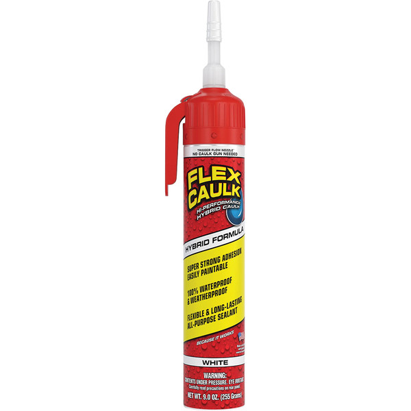 Flex Caulk Hybrid White Net wt 9 oz Pressurized