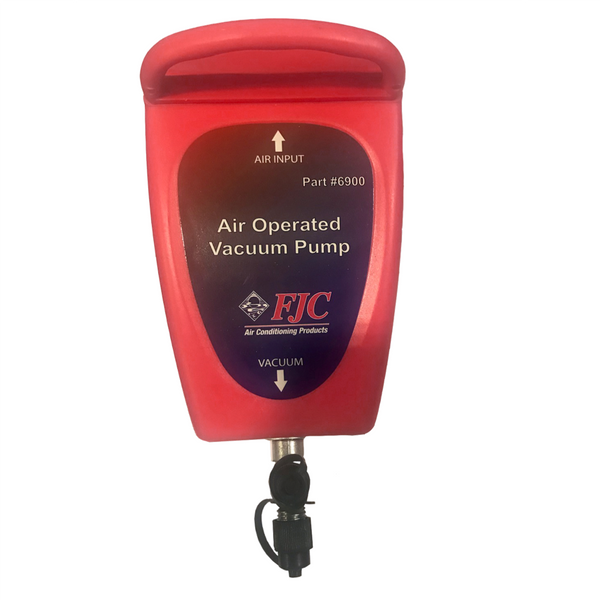 FJC, Inc. FJC-6900YF Connect Air Line and it Pulls Full Vacuum in Less Than 2 Minutes  Suitable for R-1234yf Automotive Use  Includes Fittings  Portable and lightweight  Low maintenance