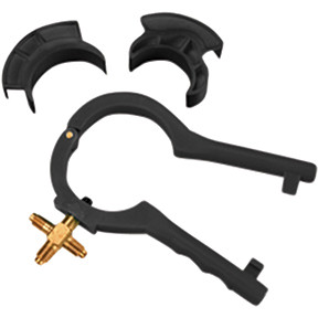 FJC, Inc. FJC-6842 Side-taps circumvent the cap requirement   Creates puncture in side of can rather than dispensing from cap