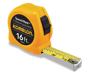 TAPE MEASURE 16FT 3/4IN YELLOW ABS CASE