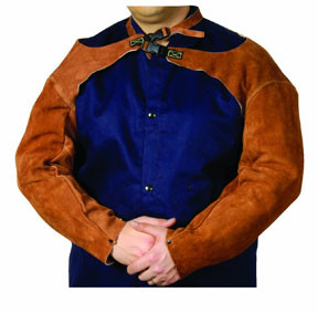Steiner STI-92181 Sleeves, Weld-Rite Premium Brown Split Cowhide, 23-Inch