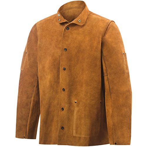 Steiner STI-9215-L 30-Inch Jacket, Weld-Rite Premium Brown Split Cowhide, Large