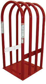 Branick Industries BRN-00-0118 High yield strength steel construction  No-Mar wheel protection  Multiple sizes for passenger and commercial locations  Meets OSHA Standard CFR1910.177