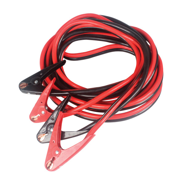 ATD Tools ATD-79703A 2 Gauge copper-clad aluminum cables   Tangle-free cables remain flexible in cold weather   25 ft. length for easier cable hookup   Insulated parrot jaw clamps rated for 600 Amps   Includes convenient zippered storage pouch