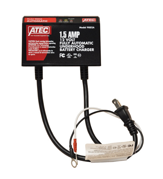 Associated Auto Equipment ASO-9002A ATEC 12V 1.5A Underhood Maintainer Charger Automatic