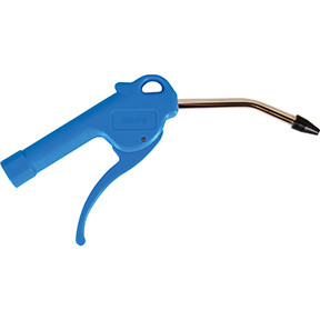 AES Industries AES-319 Comfort grip handle with pressure sensitive trigger  4 Angled stainless steel nozzle with non-scratching rubber tip  High strength POM construction  Lightweight  Air Inlet: 1/4 NPT  170 PSI Max.