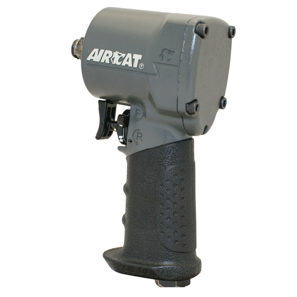 AIRCAT ACA-1077-TH Very compact, only 3.85 wide!  Low weight aluminum alloy housing  Reliable Jumbo hammer mechanism delivers maximum power, while increasing reliability  Patented Silencing Technology reduces the noise level to 89 dBA  Trigger