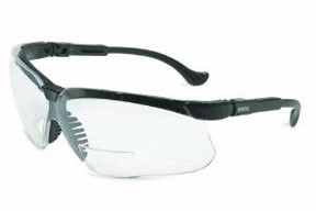 Uvex UVX-S3763 Genesis Reading Magnifiers Safety Eyewear +2-1/2, Black Frame, Clear Ultra-Dura Hardcoat Lens