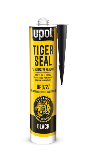 U-POL Products UPL-UP0727 Tiger Seal PU Adhesive & Sealant, Black, 310ml Cartridge