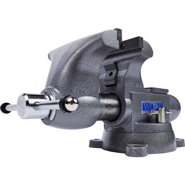 Wilton WIL-28808 Fully sealed one-piece spindle nut assembly  Redesigned spindle assembly with replaceable tommy bar  Precision machined slide bar  Machined steel serrated jaws with black phosphate coating  60,000 psi ductile iron body, movable jaw &