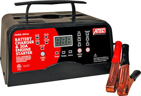 Associated ASO-3055A Equipment 6/12 Volt Full_Rate Portable Smart Charger with 50A Engine Start ()