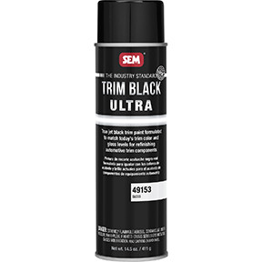 SEM Products SEM-49153 Best-in-class appearance and sprayability  True, jet-black color  OEM recommended  Three gloss levels to match a variety of OEM applications  Sprays smooth for an OEM-like finish  Reduces time and steps with superior coverage 