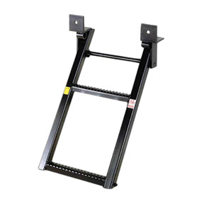 Unique Truck UNQ-2000 The E-Z Step provides easy access to flatbeds.   Easy to install: simply bolt on!   The treads have a special Sure-Grip surface to provide maximum traction.    Black powder coat finish, ready to mount.  E-Z Step is made in the