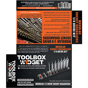 Toolbox Widget TBW-SO14 Modular 1/4 DR Socket Organizers