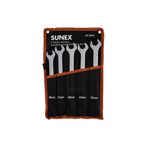 Sunex Tools SUU-9918MA FULLY POLISED METRIC V-GROOVE COMBINATION WRENCH SET