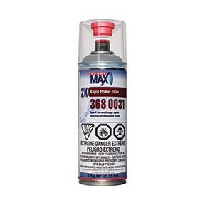 Spraymax SPM-3680031 Non-isocyanate 2K Primer  Dries (1 hour @ 68 DEG)  High filling  Excellent adhesion   Topcoat- solvent or water basecoats/ single stage