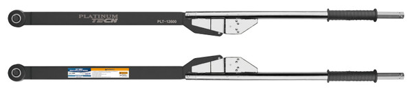 Platinum PLT-12600 3/4 square drive  150-600 ft.-lbs.  200-800 Nm  3/4 Break Back  Length: 49.21  Torque Accuracy:  4%  Weight: 26.90 lbs.