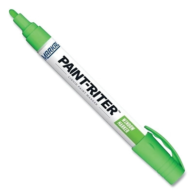 Markal MKL-97451 Removable on any non-porous surface  Writes on glass, steel, aluminum, plastic, and rubber  Dries quickly to avoid smudging or running  Easy removal with water and a cloth   Fabric nib will not scratch delicate surfaces