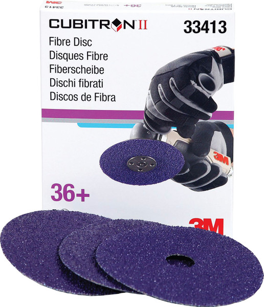 3M Company MMM-33413 FIBER DISC 5X7/8 36+ CUBITRON II 5DC/BX