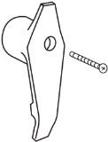 CSI 13499 Handle kit Hdl Ezg Rplcmnt Mn Cht Ts. Dimensions: H: 3.75 W: 1.93 L: 2.43.