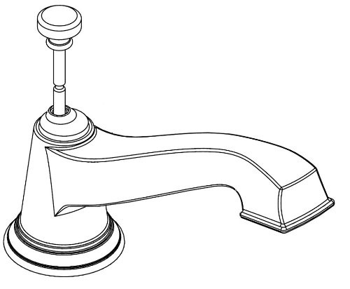 CSI 137392 Moen BN Part Roman Tub Diverter Spout, Brushed Nickel